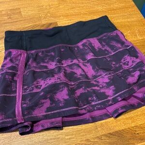 Purple and Black Athletic Skirt